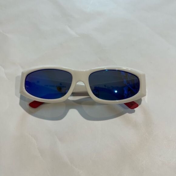 LE SPECS ADAM SELMAN THE EDGE SUNGLASSES IN WHITE,BLUE main image 4